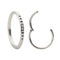 Hot selling ASTM F136 Titanium simple high polished nose body piercing hoop ring